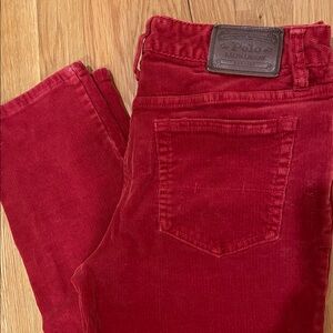 Polo by Ralph Lauren Red Kids Corduroy Pants Size 18